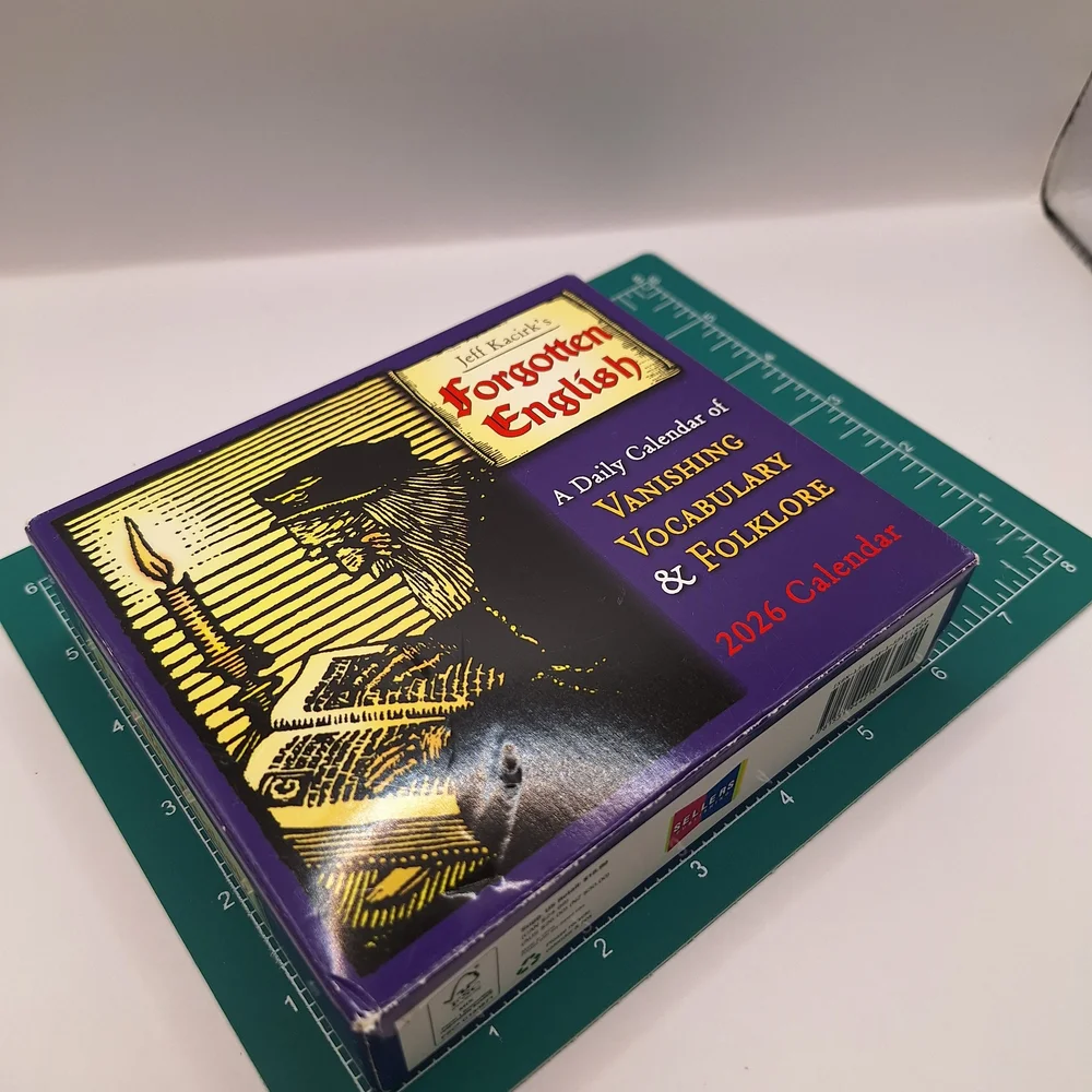 Forgotten English 2026 Calendar - Purple